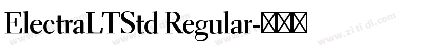 ElectraLTStd Regular字体转换
